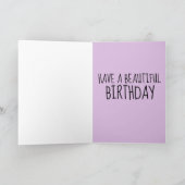 先住民アメリカインディアン女性芸術誕生日カード カード (内部)