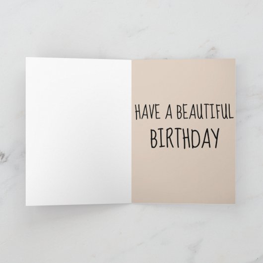 先住民アメリカインディアン女性誕生日カード カード (内部)