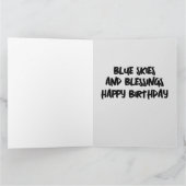 先住民アメリカインディアン戦士誕生日カード カード (内部)