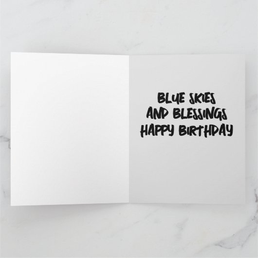 先住民アメリカインディアン戦士誕生日カード カード (内部)