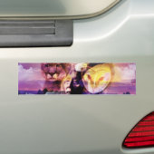 先住民アメリカインディアン戦士 バンパーステッカー (車上)