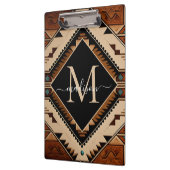 先住民アメリカインディアン文化ボホスタイルモノグラム クリップボード (左)