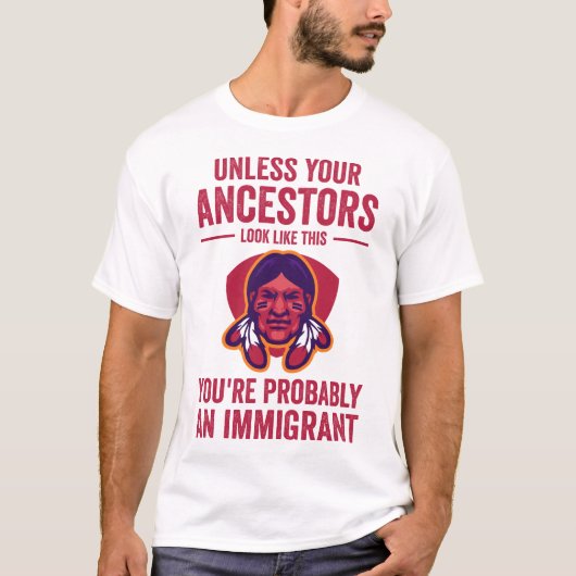 先住民アメリカインディアン歴史月間,伝統 Tシャツ (正面)