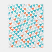 先住民アメリカインディアン男の赤ちゃんトバルテペ フリースブランケット (正面)