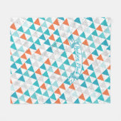 先住民アメリカインディアン男の赤ちゃんトバルテペ フリースブランケット (正面(横))