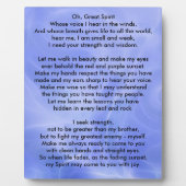 先住民アメリカインディアン祈りの言葉 フォトプラーク (正面)