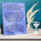 先住民アメリカインディアン祈りの言葉 フォトプラーク (側面)