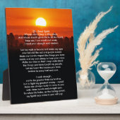 先住民アメリカインディアン祈りの言葉 フォトプラーク (側面)