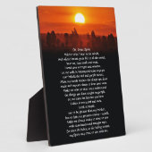 先住民アメリカインディアン祈りの言葉 フォトプラーク (側面)