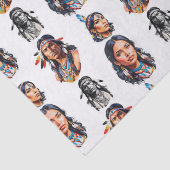 先住民アメリカインディアン部族パターンデザイン 薄葉紙 (詳細)