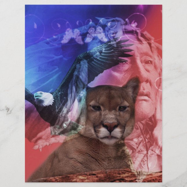 先住民アメリカインディアン長 (正面)