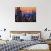 先住民アメリカインディアン長 キャンバスプリント (インサイチュ (寝室))