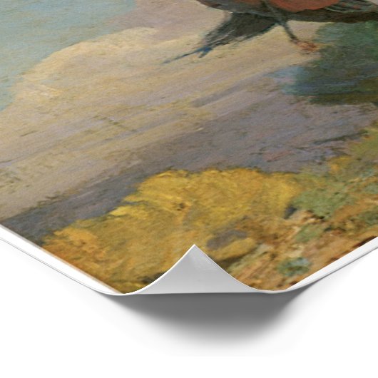 先住民アメリカインディアン・ワイルドクロウ1896アートポスター ポスター (角)