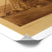 先住民アメリカインディアンBlackfoot TeePeeアートポスター ポスター (角)