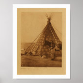 先住民アメリカインディアンBlackfoot TeePeeアートポスター ポスター (正面)