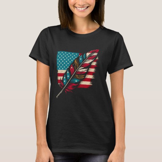 先住民アメリカインディアンCherokee Apache Tribe Indig Tシャツ (正面)