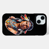 先住民アメリカインディアンiPhoneケース Case-Mate iPhoneケース (裏面 (横))