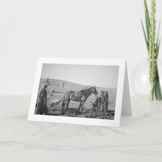 先住民アメリカクリー族、西カナダC.1 カード (正面)