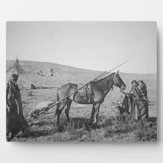 先住民アメリカクリー族、西カナダC.1 フォトプラーク (正面)