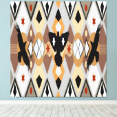 先住民アメリカクロウストレッチキャンバス印刷 キャンバスプリント (インサイチュ (ウッドフロア))