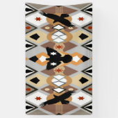 先住民アメリカクロウ 横断幕 (縦)