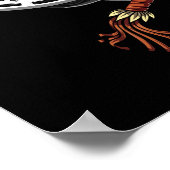 先住民アメリカスカルインディアンチーフヘアドレ ポスター (角)