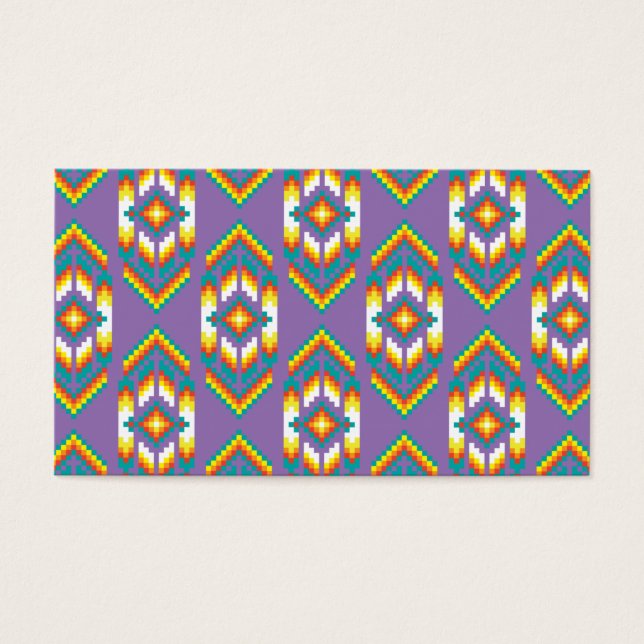 先住民アメリカデザインパープル (正面)