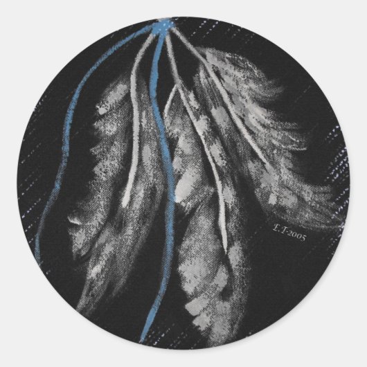 先住民アメリカデザイン ラウンドシール (正面)