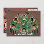 先住民アメリカデザイン 案内ポストカード (正面/裏面)