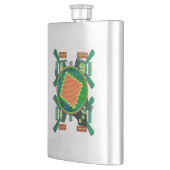 先住民アメリカフォークアートカメ フラスク (左)