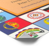 先住民アメリカフラグ823 ポスター (角)