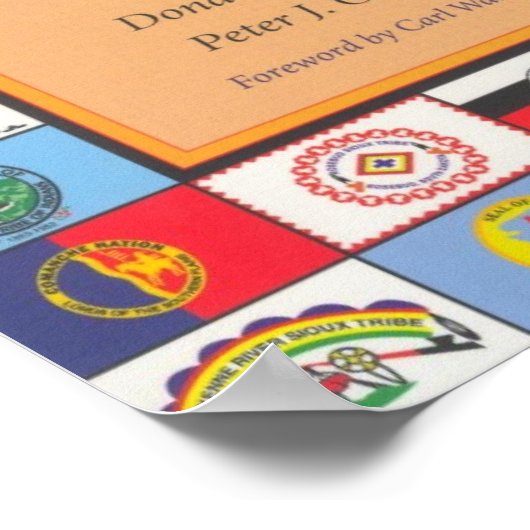 先住民アメリカフラグ823 ポスター (角)