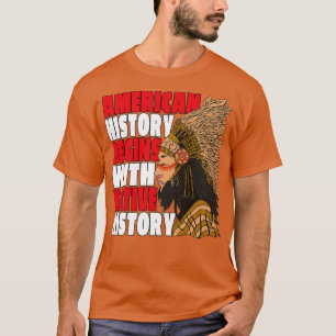 先住民アメリカプライドアメリカの歴史が始まる Tシャツ