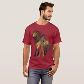 先住民アメリカプリンセスとウスシャツ Tシャツ (正面フル)