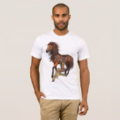 先住民アメリカプリンセスとウスシャツ Tシャツ (正面フル)