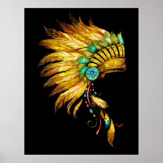 先住民アメリカプリント4 ポスター (正面)