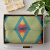 先住民アメリカラフルカ反復模様 薄葉紙 (ギフト)