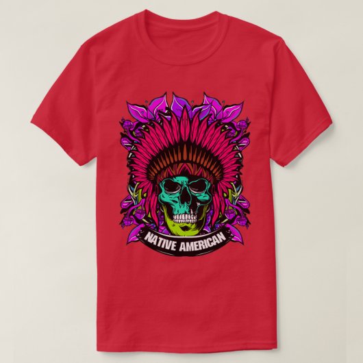 先住民アメリカレトロ2 Tシャツ (デザイン正面)