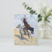 先住民アメリカンアパッチ戦士 ポストカード (スタンド正面)
