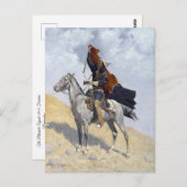 先住民アメリカンアパッチ戦士 ポストカード (正面/裏面)