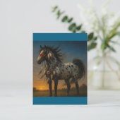 先住民アメリカンアパルーサホース葉書 – Honovi ポストカード (スタンド正面)