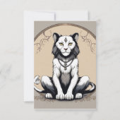 先住民アメリカンアート サンキューカード (裏面)