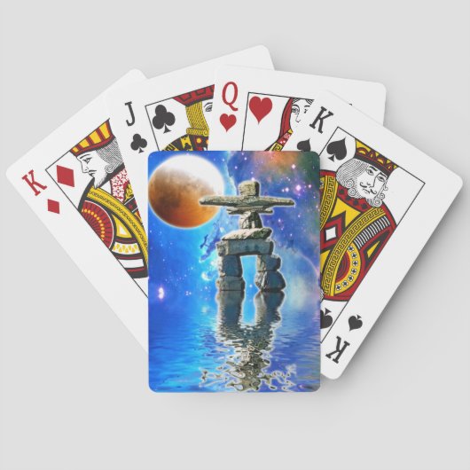 先住民アメリカンイヌイットエスキモイヌクシュク トランプ (裏面)