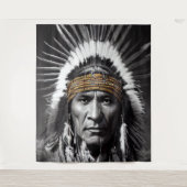 先住民アメリカンイロコイスタペストリー タペストリー (正面)