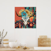 先住民アメリカンインディアンアートプリント ポスター (キッチン)