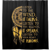 先住民アメリカンインディアンチェフ05 シャワーカーテン (正面)