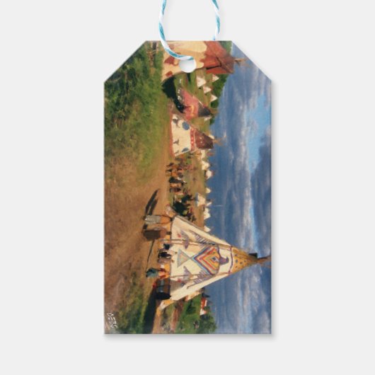 先住民アメリカンインディアンビレッジ ギフトタグ (正面)