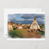 先住民アメリカンインディアンビレッジ ポストカード (正面/裏面)