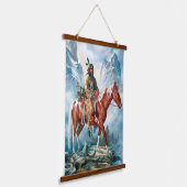 先住民アメリカンインド南西部アートウォール 吊り下げ型タペストリー (傾斜あり)