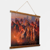 先住民アメリカンインド南西部アートウォール 吊り下げ型タペストリー (傾斜あり)